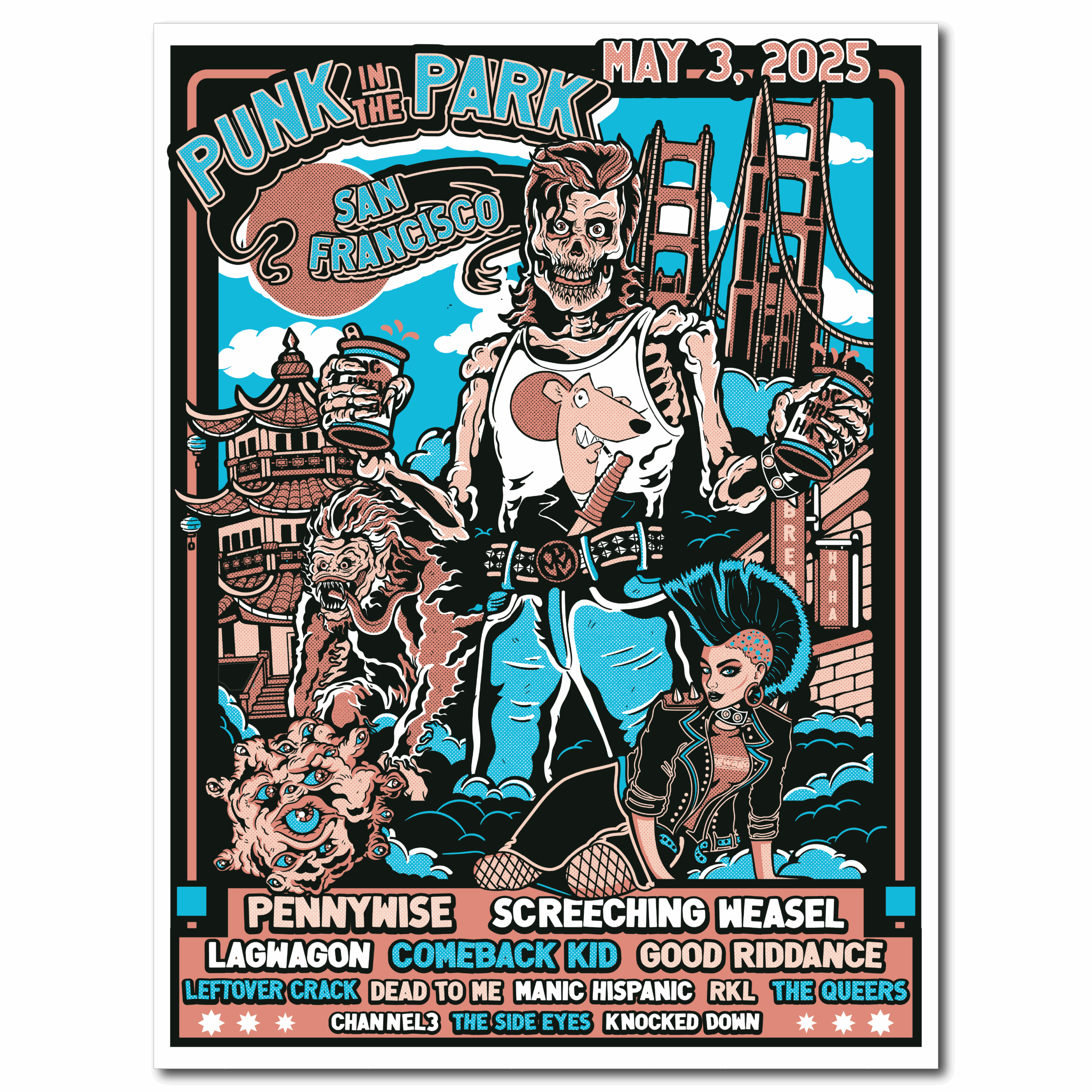 Punk In The Park 18"x24" Poster( San Francisco)