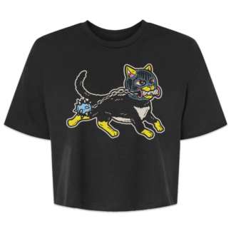 Hood Cat Jersey Crop Tee