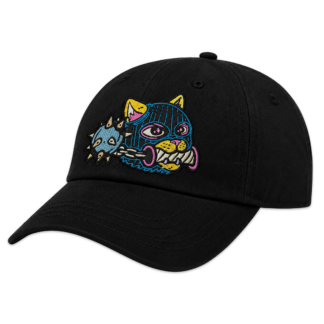 Hood Cat Patch Dad Hat