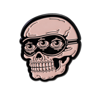 Ugly Skull Enamel Pin